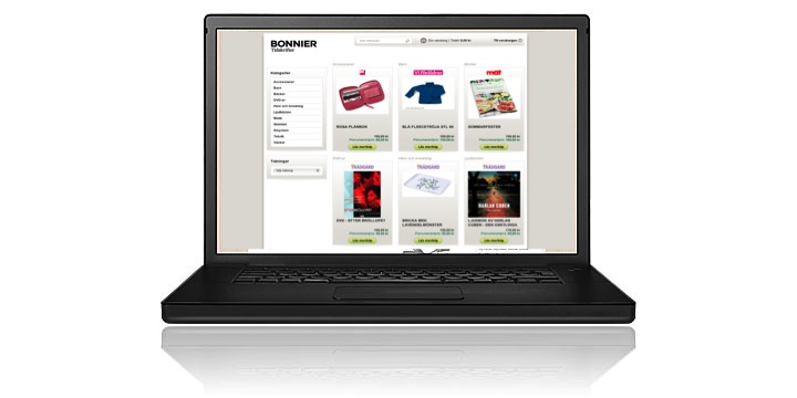 Bonnier - Bonnier Tidskrifter öppnar webbshop